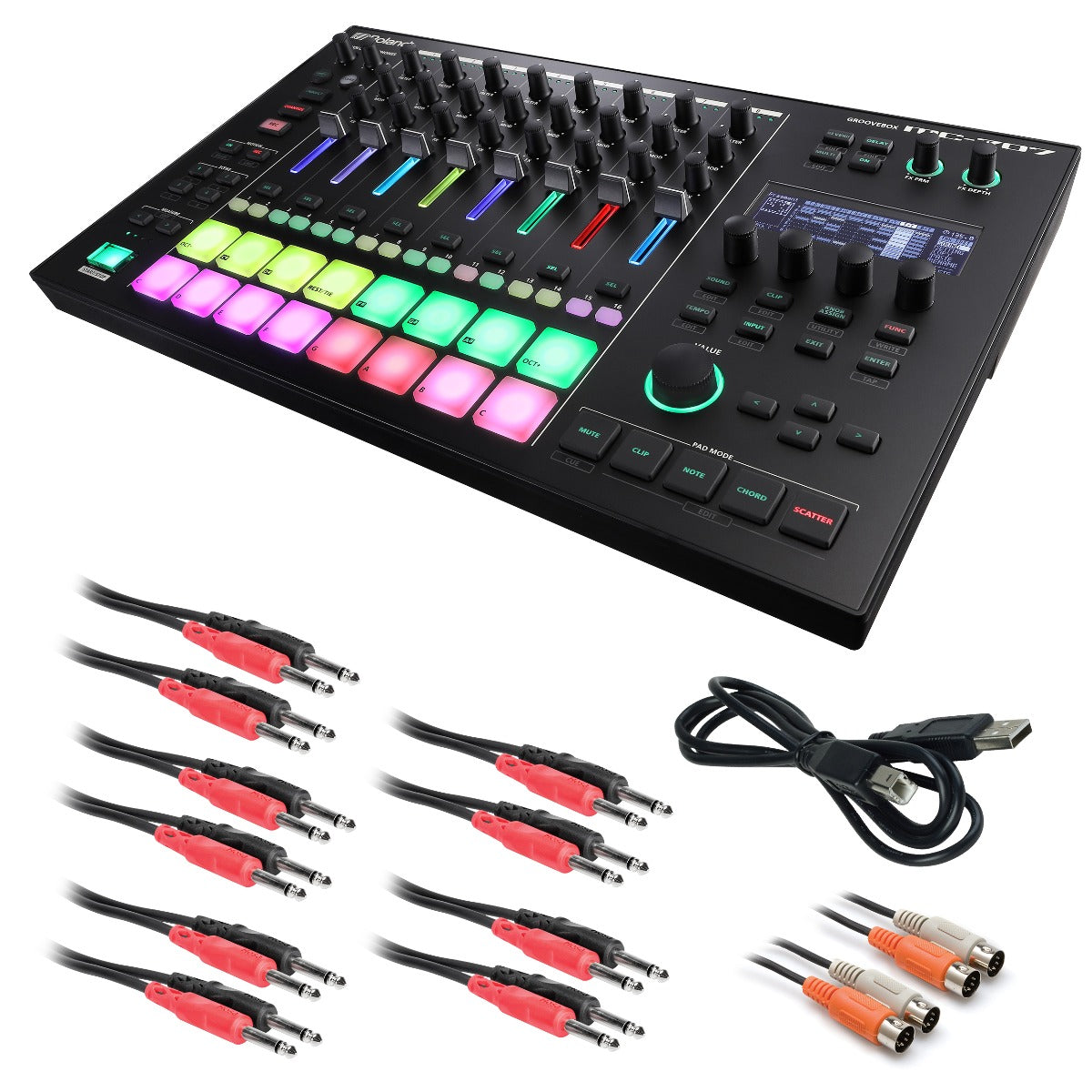 Roland MC-707 Groovebox CABLE KIT – Kraft Music