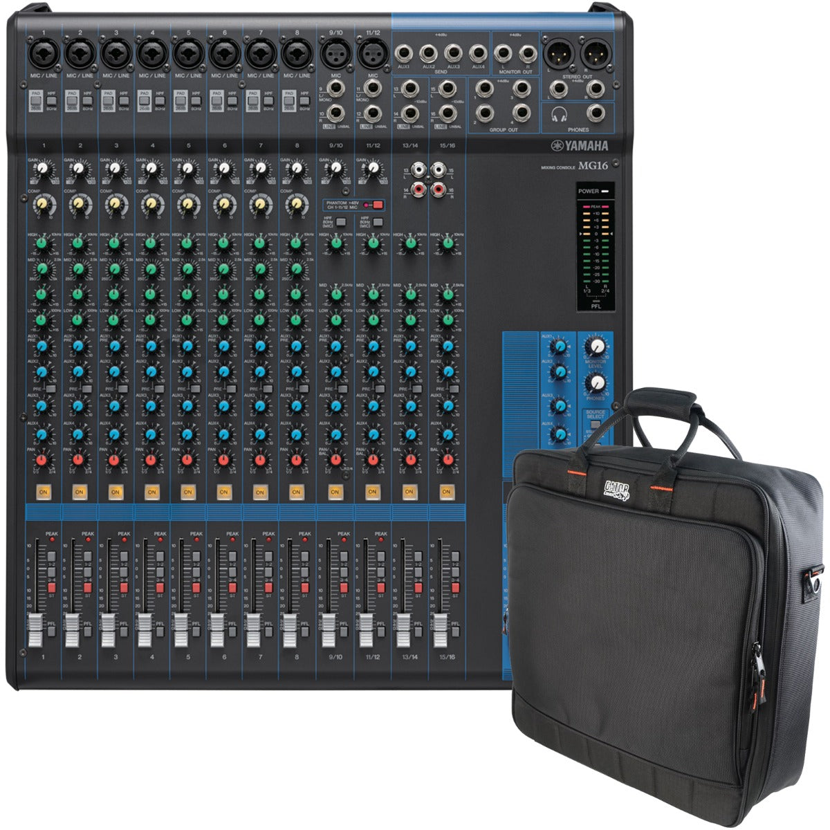 Yamaha MG16 16-Channel Stereo Mixer CARRY BAG KIT – Kraft Music