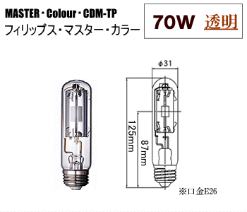 マスターカラー、CDM-TP70W/942（PHILIPS）を格安特価
