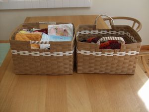 エコクラフトでカラーボックス用収納箱作り : happy-go-lucky -心地