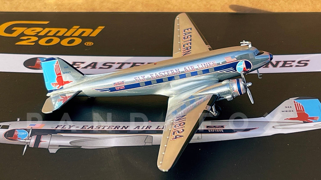 Eastern Airlines DC-3 N18124 GeminiJets G2EAL298 Scale 1:200