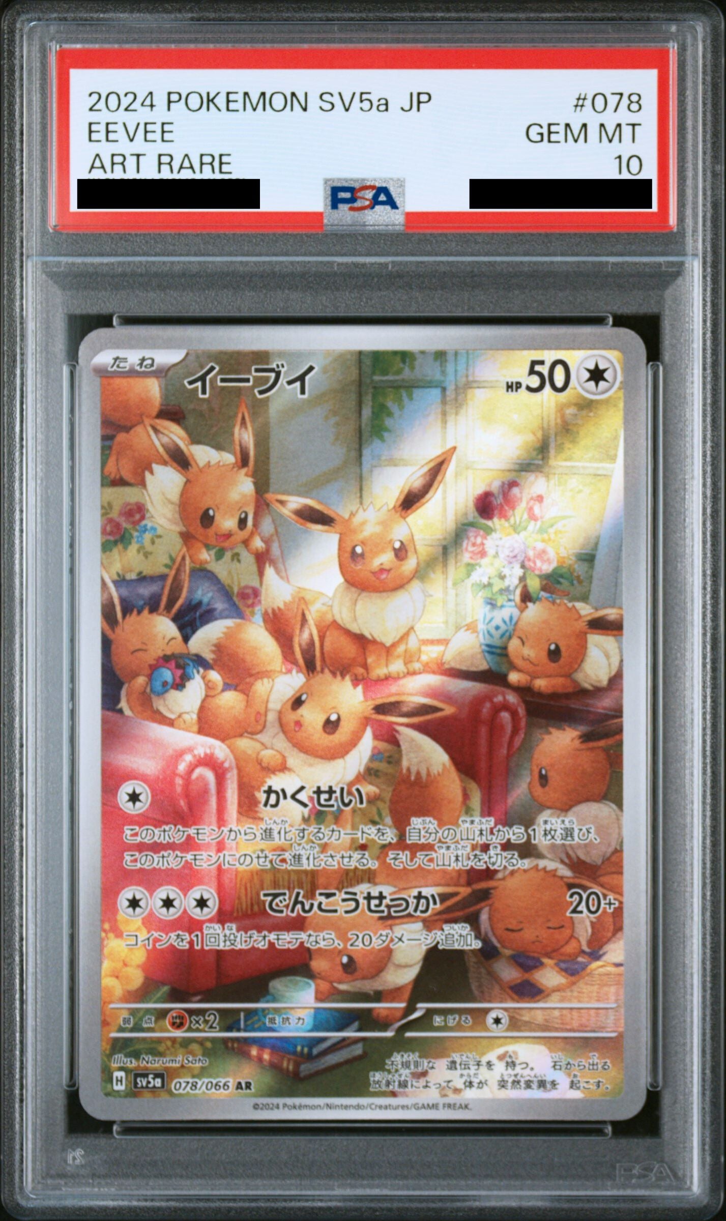 Pokémon card PSA 10 Eevee 78/66 Crimson Haze JAP – Pika Japan Cards