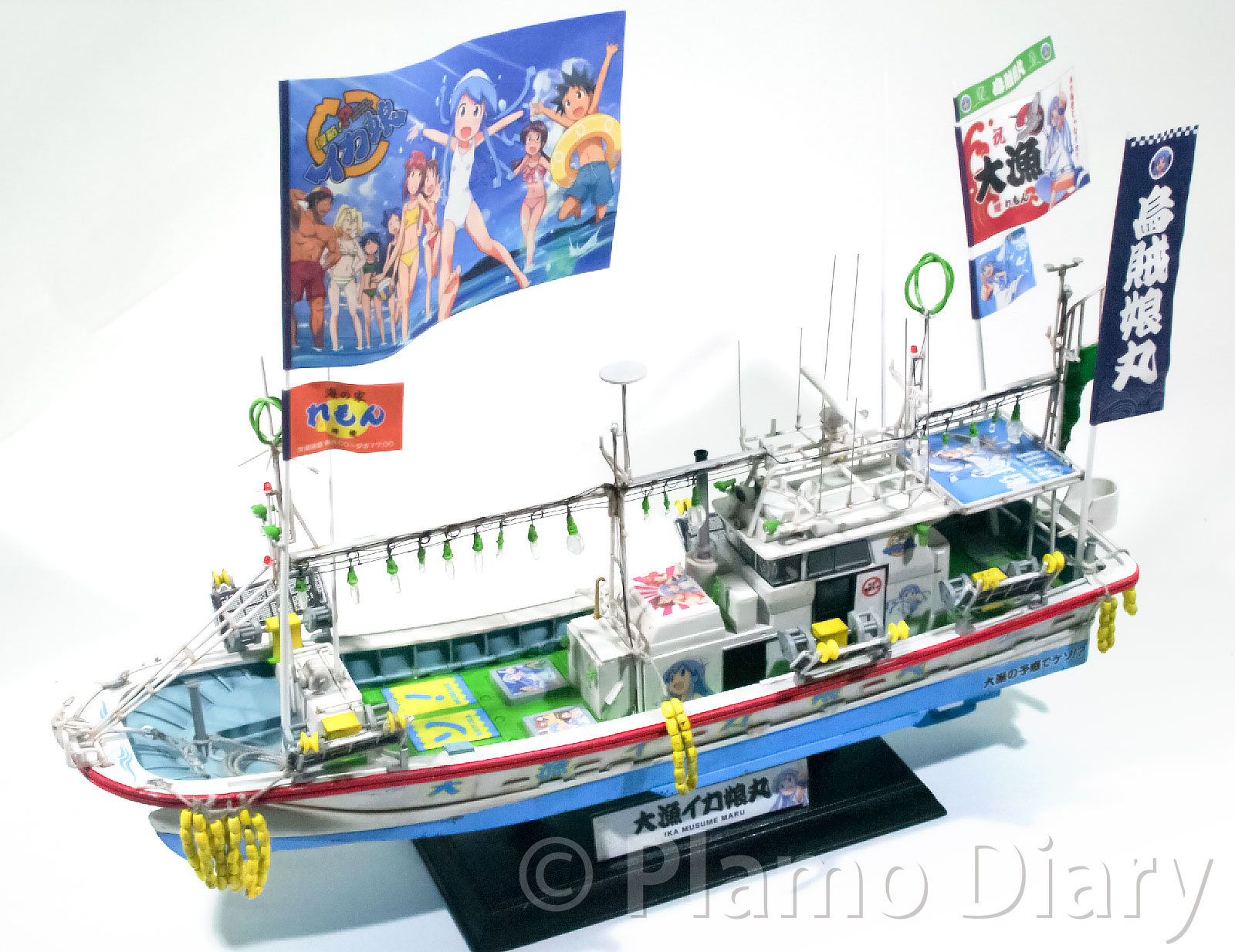 プラモ日記 » イカ釣り漁船・侵略!?イカ娘Ver. その18 完成!!