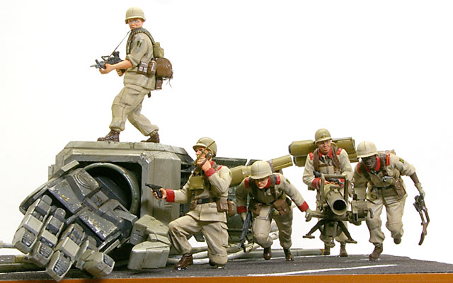 プラモ日記 » 地球連邦軍・対MS特技兵セット その8 完成!!