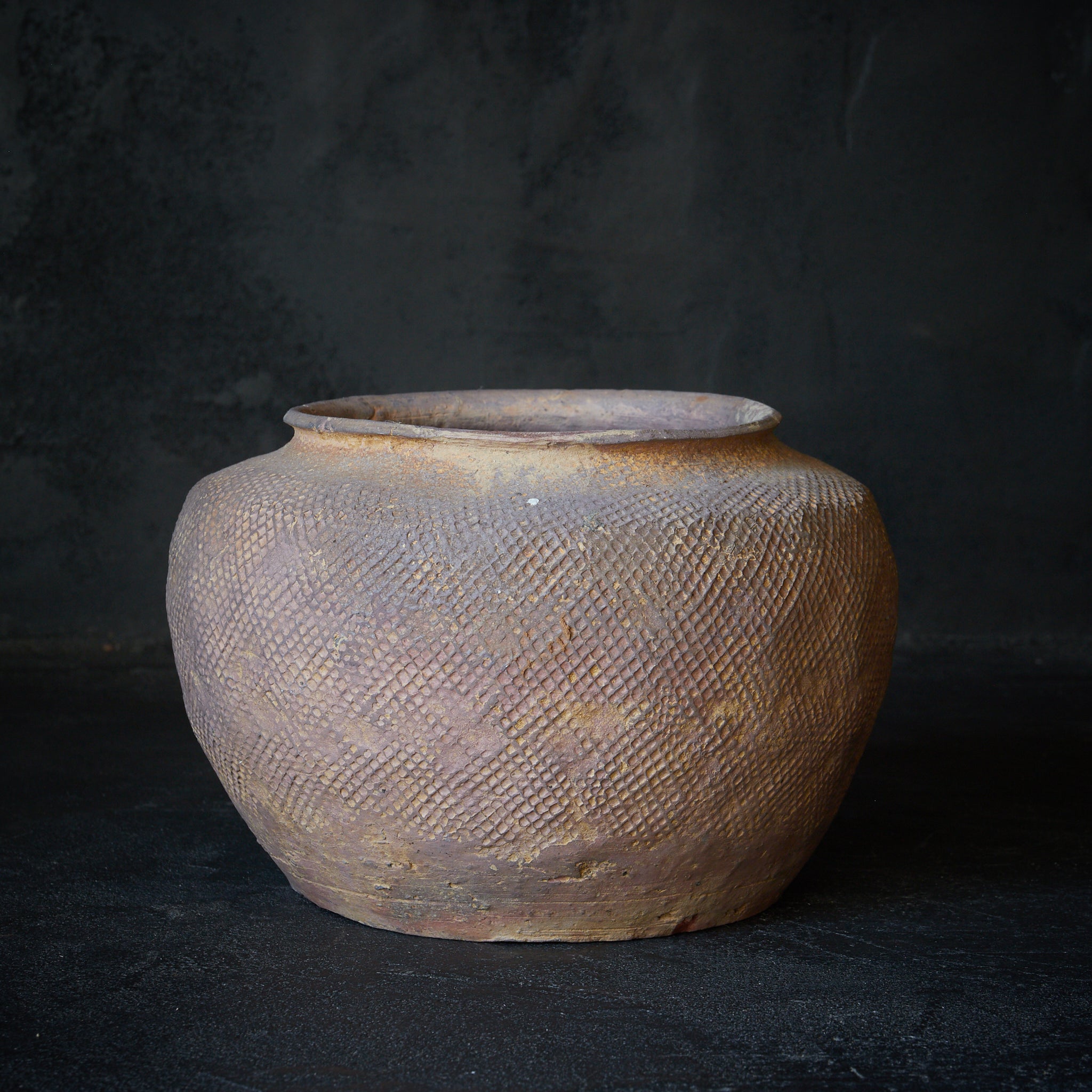 春秋戦国時代 硬陶印文壺（770–221BCE） | 入蘆花（ロカニイル）