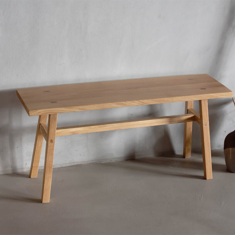 天然木オークベンチ 幅90cm ベンチ 無垢 天然木 おしゃれ 北欧 オーク
