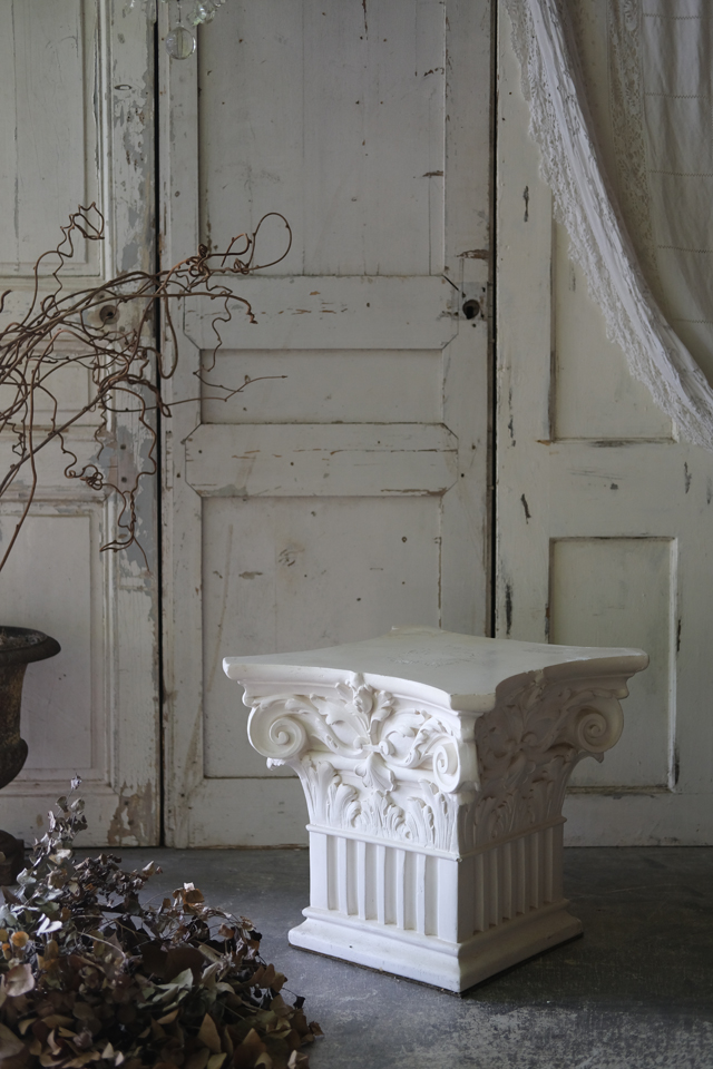 E299 フランス Brocante ロココ調花台 オブジェ