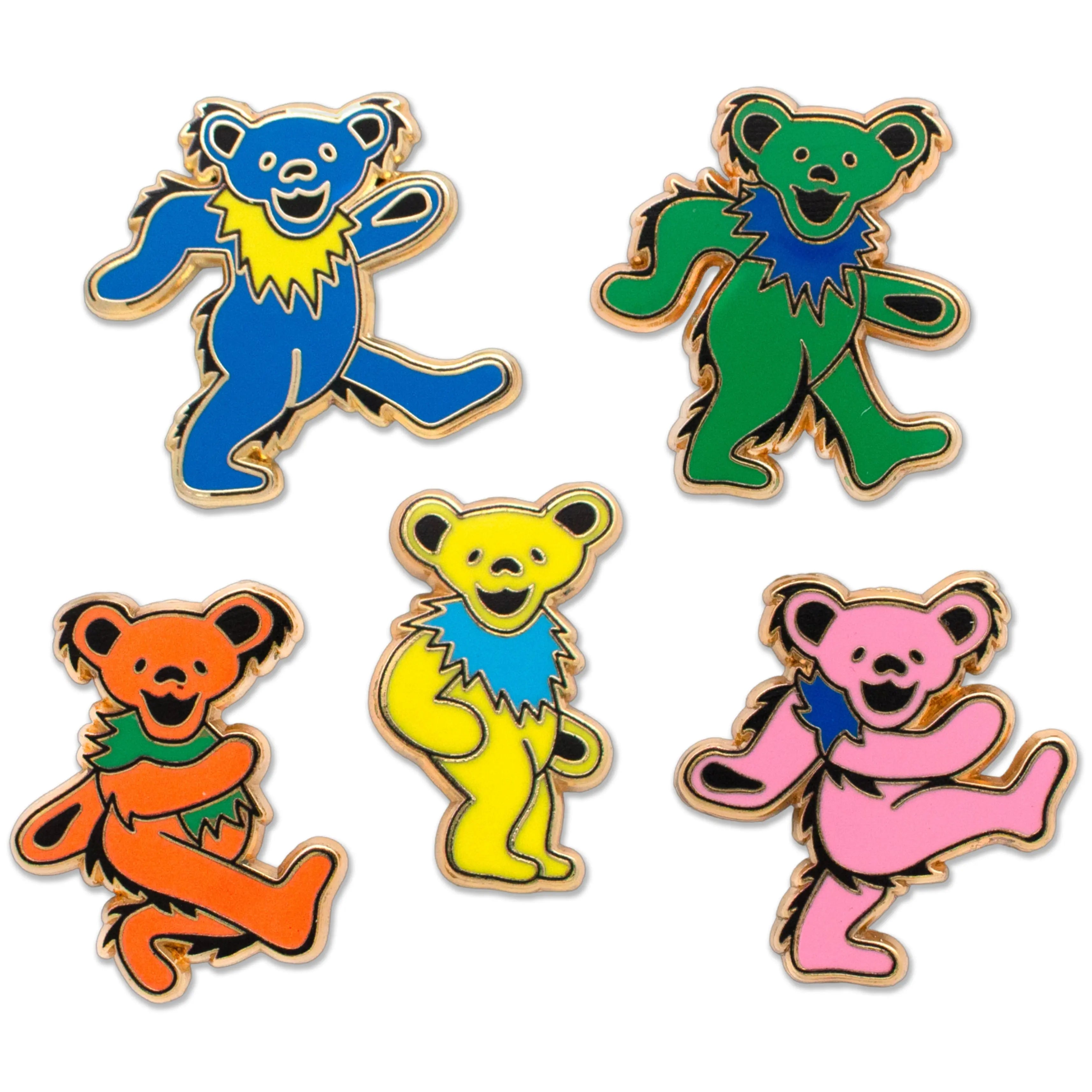 Grateful Dead Dancing Bear Pin Set - relix.shop - Pin