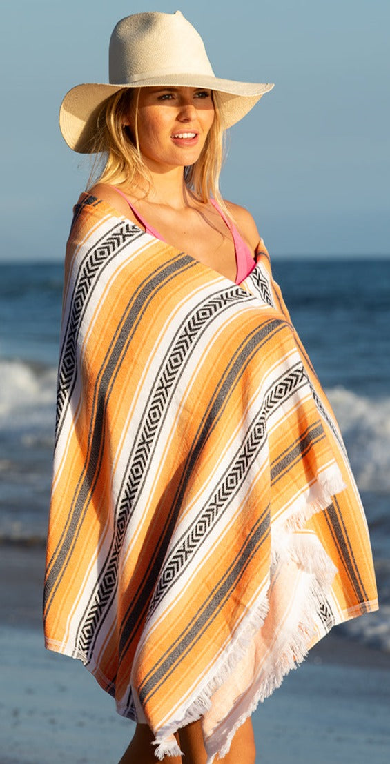 Todos Santos Mexican Serape Turkish Beach Towel Soft Cotton – The