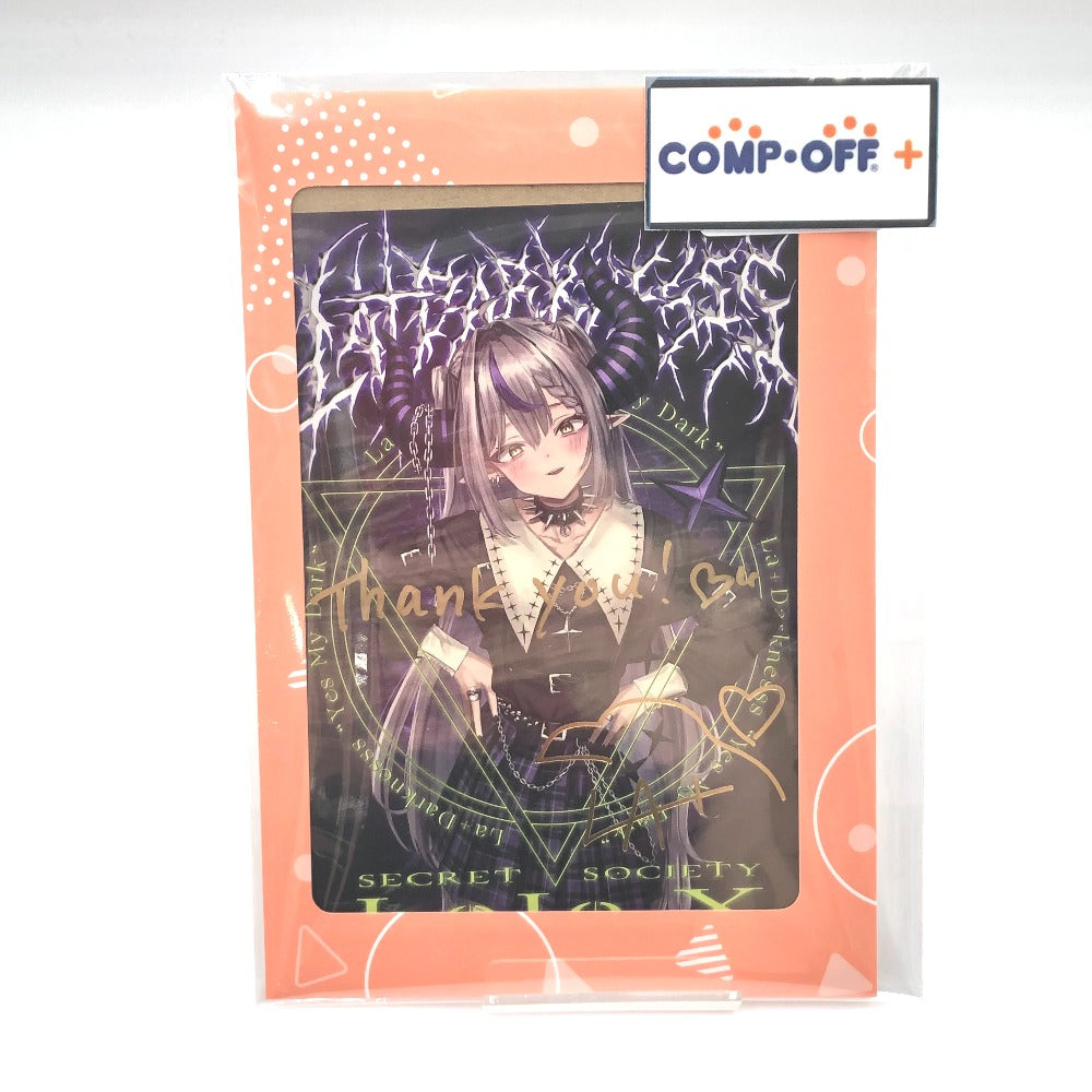 ラプラス・ダークネス 直筆メッセージ＆箔押し複製サイン入り儀式描き