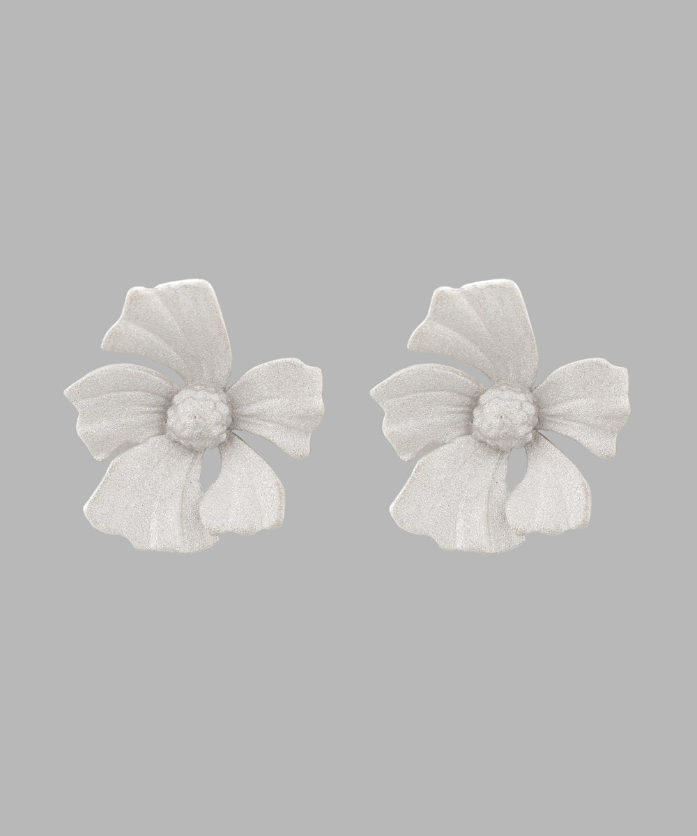 mimi33】フラワーピアス[silver925][Basic]｜アネモネ・シエナロゼ