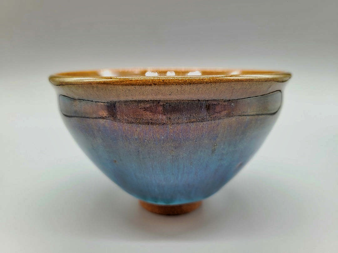 会津本郷焼 宗像利訓 翠彩天目茶碗 – SEIKADO