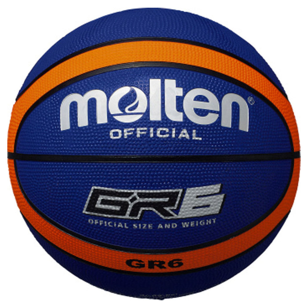 GR6 ゴムバスケットボール 6号球 ブルー×オレンジ – SPORTEC.JP
