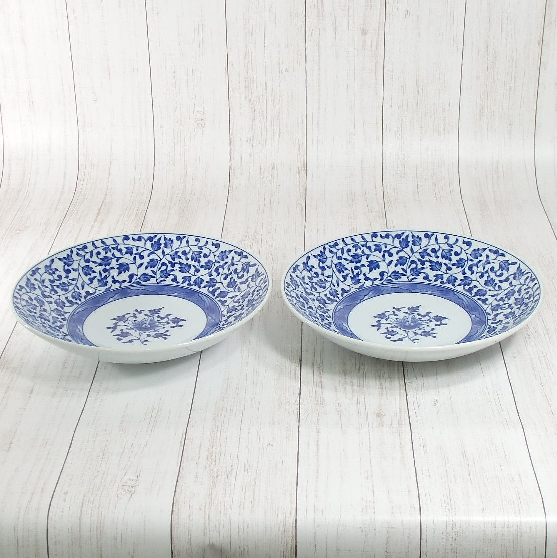 27%OFF】特価品 古伊万里唐草 めん皿 2点 – 陶土う庵