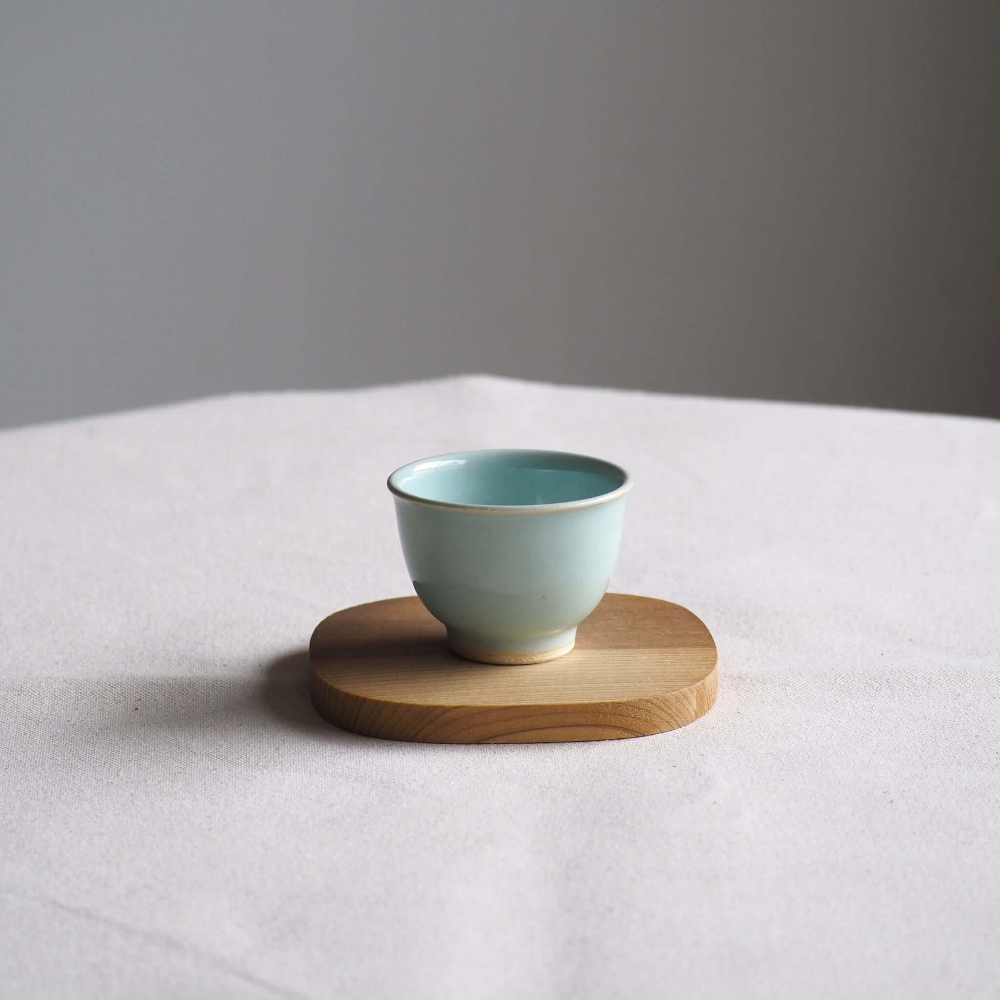 京焼 石雲窯作 青釉茶杯 C [東山堂煎茶器店大阪 オンラインショップ