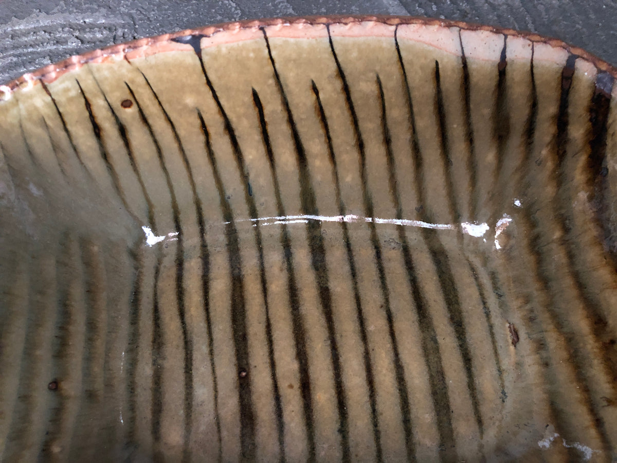 生畑皿山窯【京都】前野直史 スリップウェア 長方鉢大A – UTSUWA HIYORI