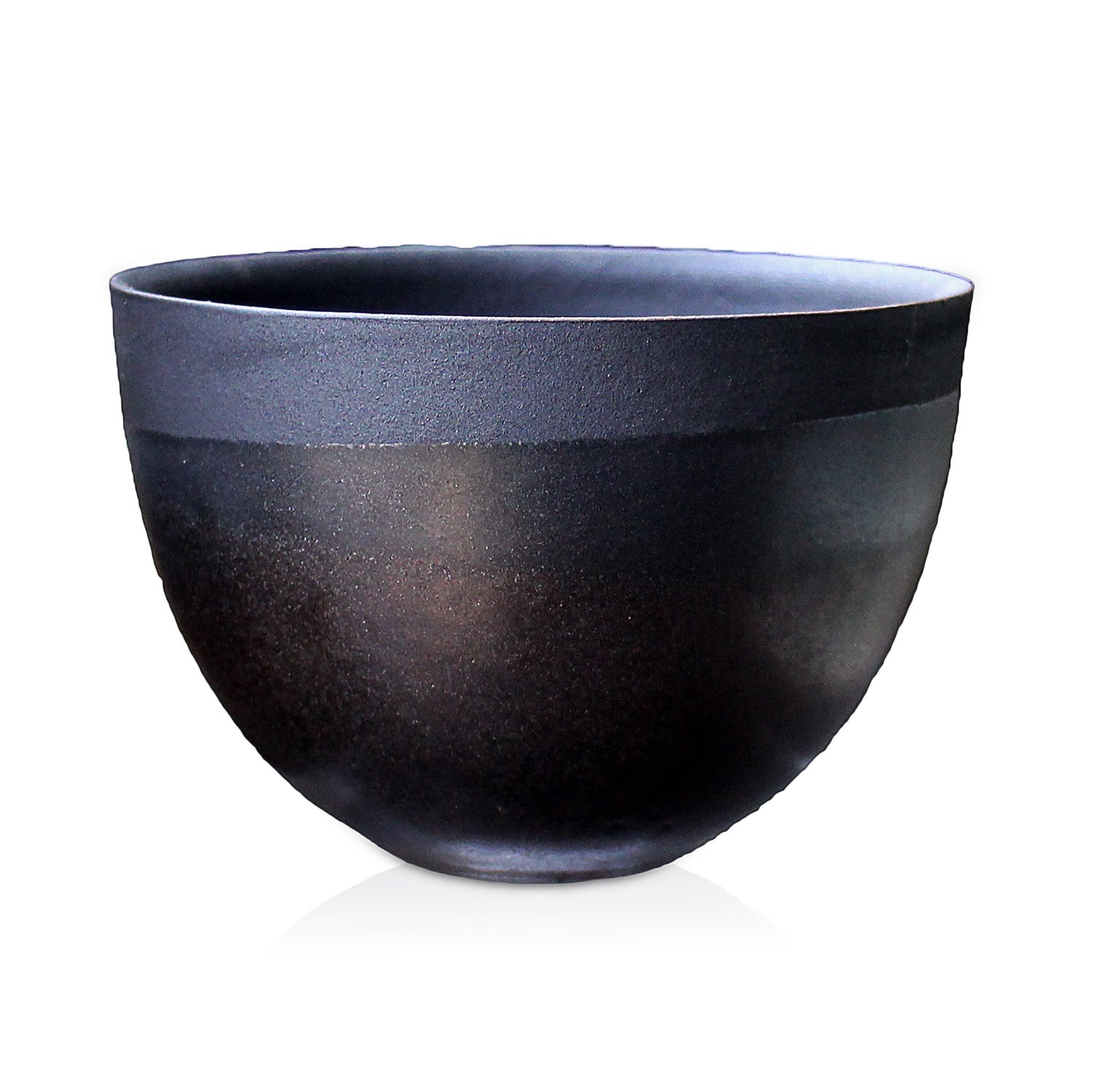 盆栽鉢 4号 丸鉢 金マット 黒 信楽焼 約12.5センチ – うめきち盆栽用品店