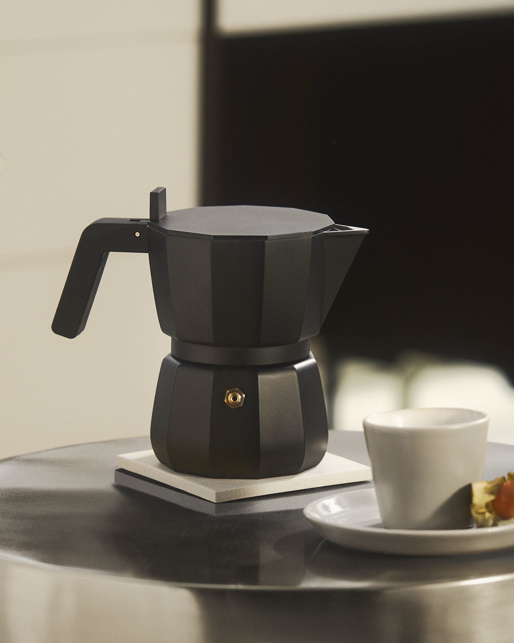 Moka Black Espresso Coffee Maker By David Chipperfield | Alessi