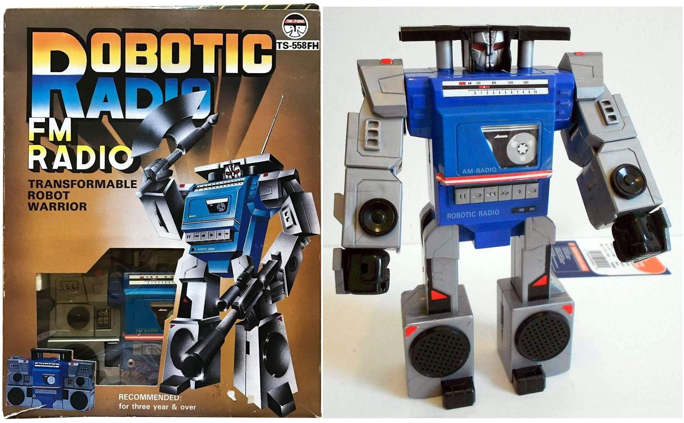 Robotic Radio by Tai Fong TS-558, Taiwan 1984 - The Old Robots Web