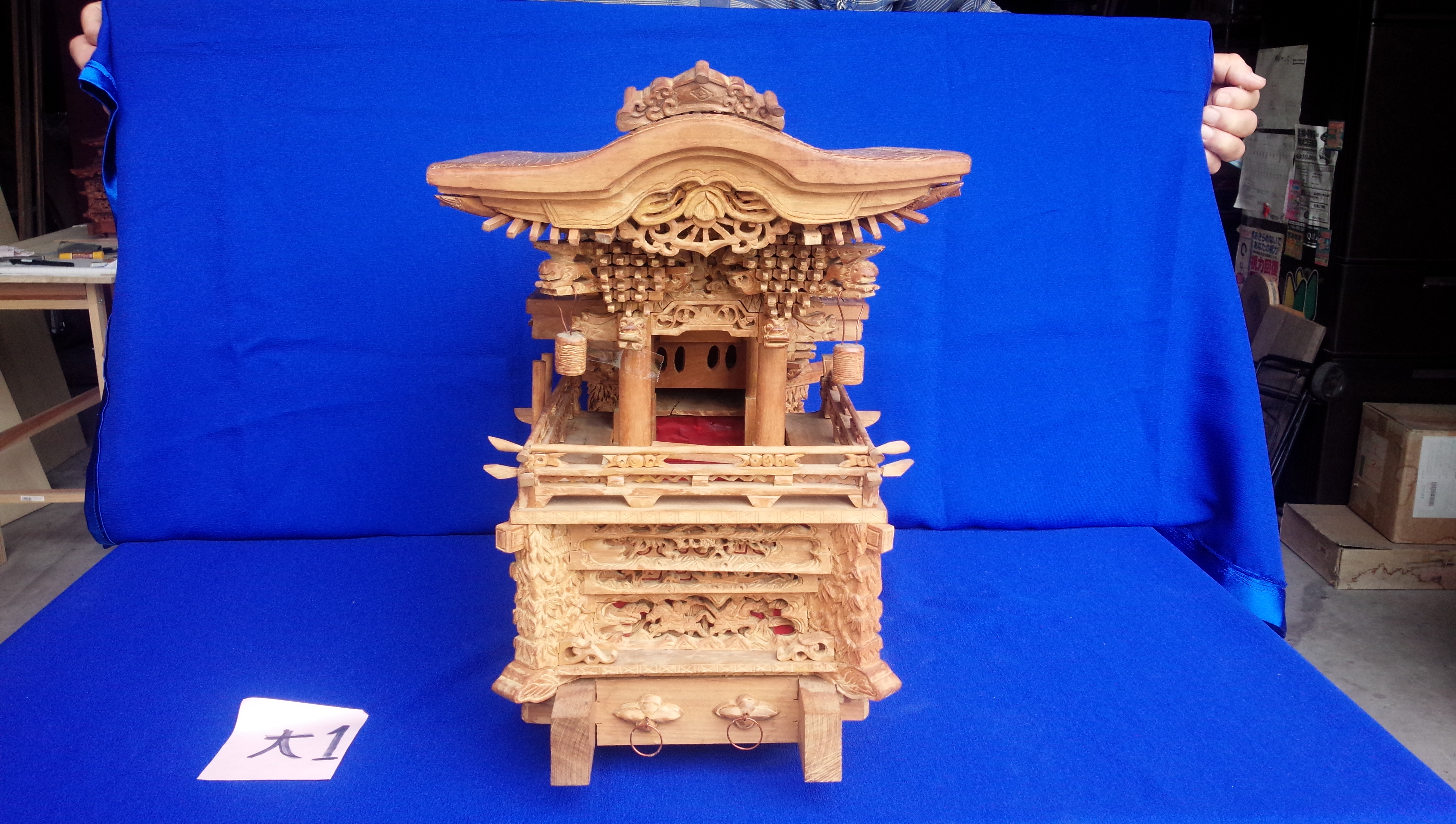 彫刻欄間の高原銘木店 ＞ 700-799 ＞ 山車-大 だんじり祭り 木製模型 堅木