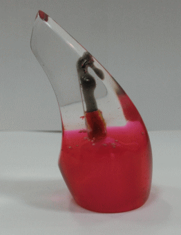 アアクリル三線バチ、ミニチュア三線入りバチ（沖縄三線のてぃだ屋）