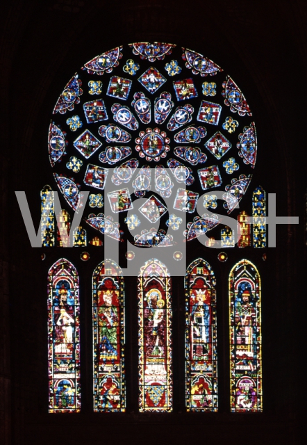 シャルトル大聖堂の北袖廊のバラ窓 - 建築 | wps+（ワールド・フォト