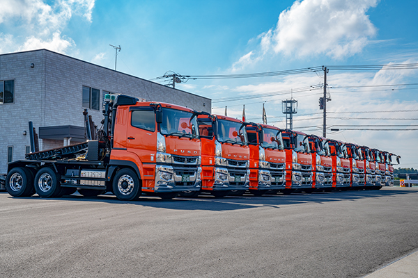 ポールトレーラ、長尺特殊輸送、重量鋼材加工の代々木オール株式会社