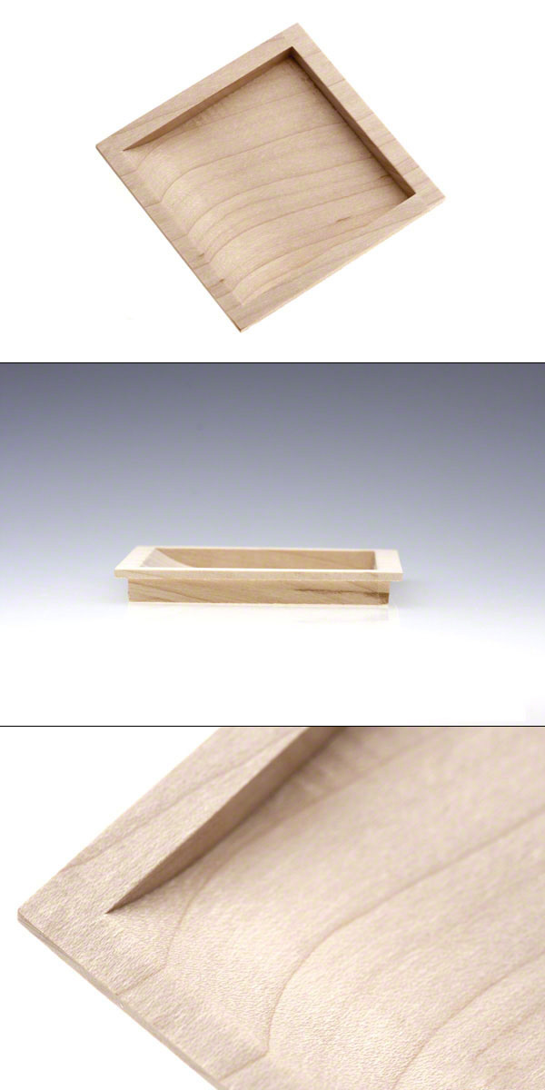 PW-20 白木片チリ角 生地 / 襖引手・建具引手等室内用資材のBIDOOR