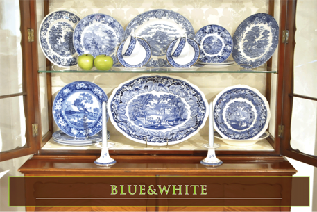 SALE BLUE & WHITE | イギリスアンティーク家具Caurses au Antiques