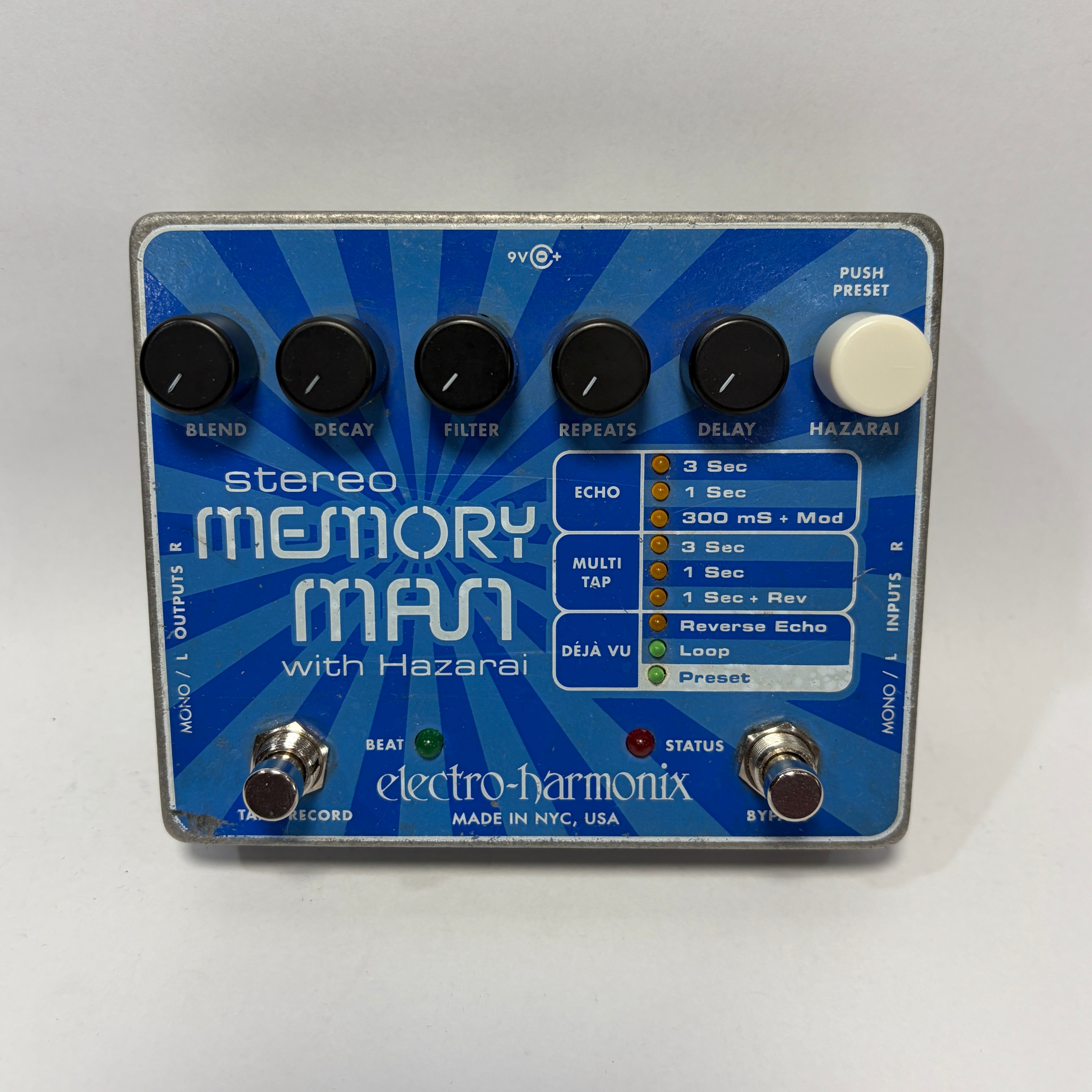 Used Electro-Harmonix Stereo Memory Man with Hazarai