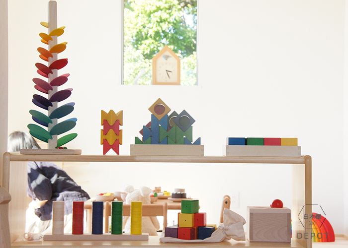 白木棚（小）】ブロック社【送料無料】【ラッピング・代引き不可】 木