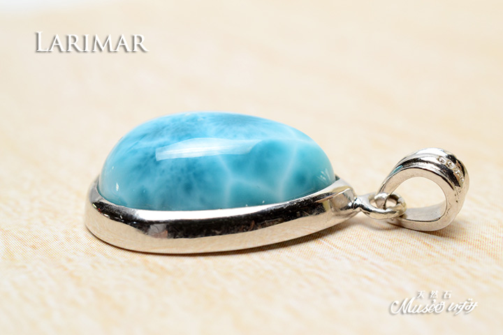 最高品質 ラリマーペンダントトップ一点物 シルバー925製