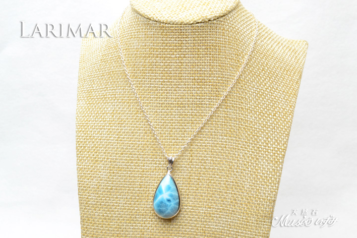 最高品質 ラリマーペンダントトップ一点物 シルバー925製