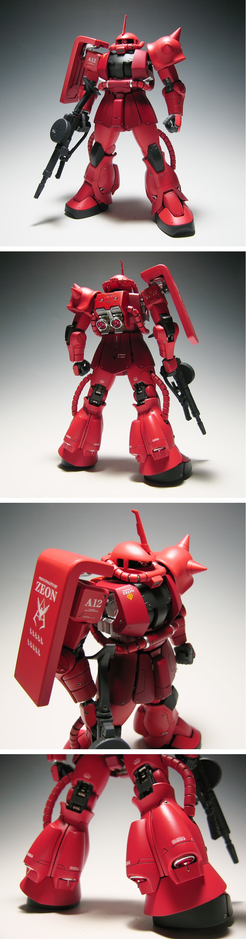 EVOLVE WORKS MG 1/100 シャア専用ザクII Ver.2.0 モノアイLED発光 PG