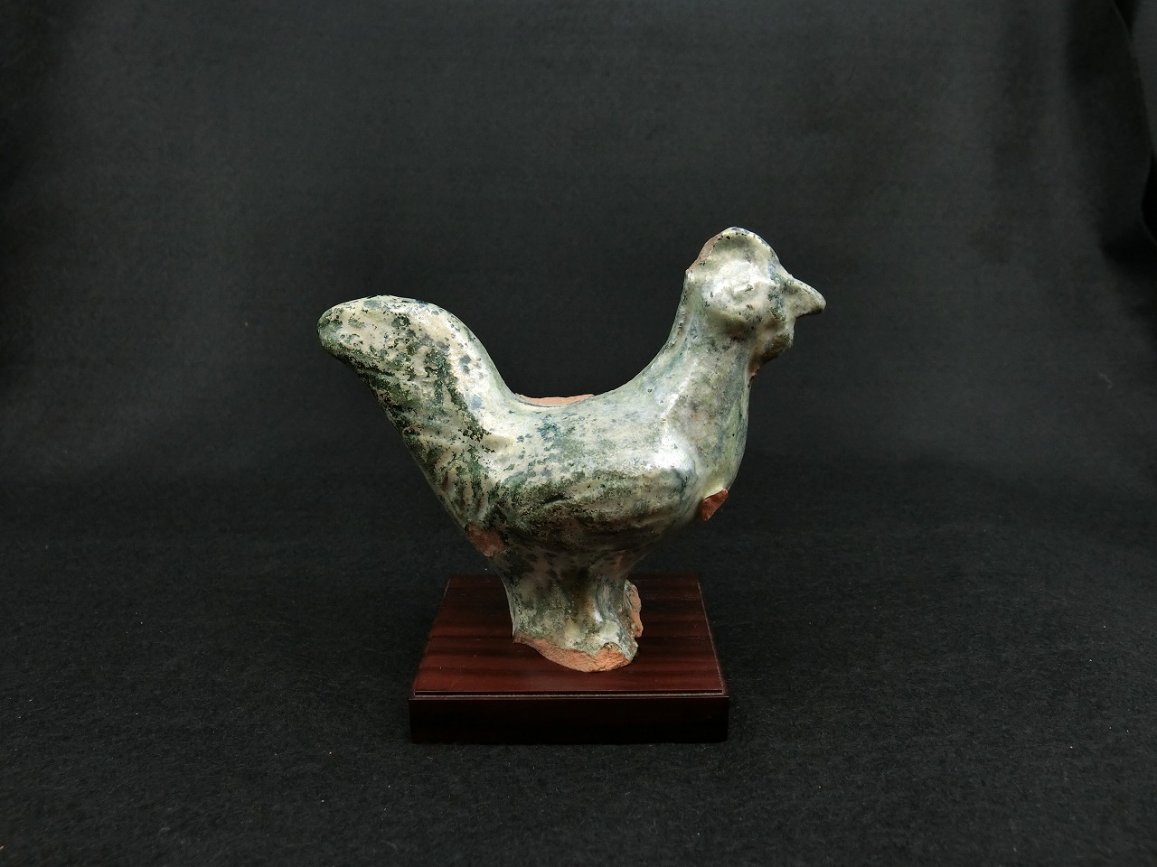 古美術 川﨑 - 漢緑釉銀化鶏 | 古美術品専門サイト fufufufu.com
