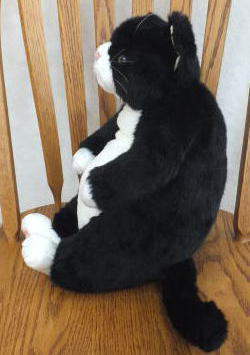 Cuddly（カドリー）デブ猫ぬいぐるみ 甚五郎 白黒はちわれ【送料無料