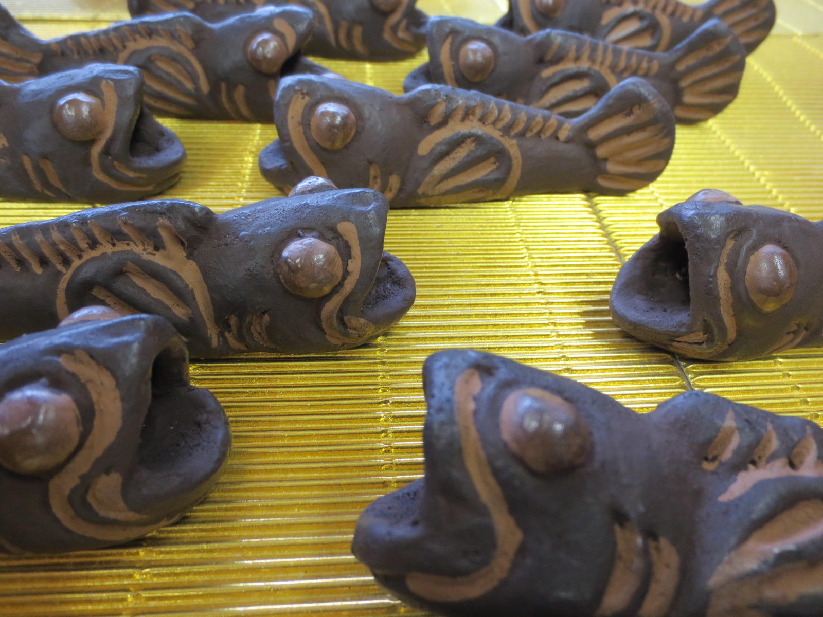 オベサスA857 ハニベ焼 猫2匹 座布団付 巌窟院 土部師 昭和 招き猫