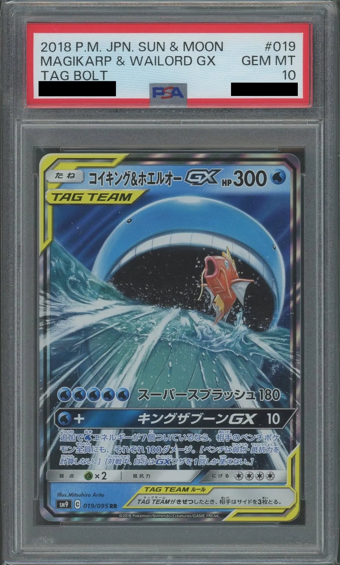 PSA10】コイキング&ホエルオーGX(RR){水}〈019/095〉[SM9] – 晴れる屋2