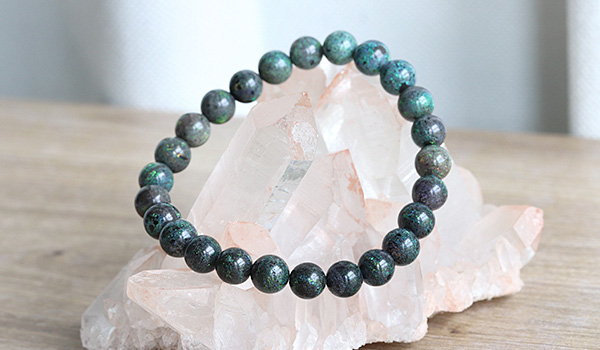 一点もの】素通しブレス（オーストラリア産ブラックマトリックス