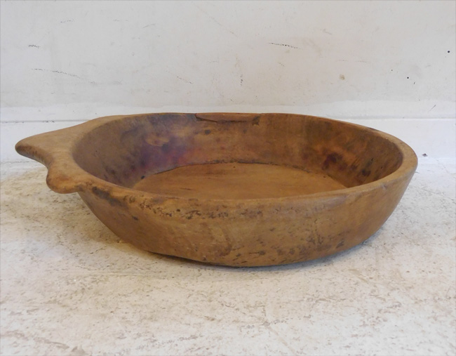 アフリカアンティーク木製皿S2(aw024-057)<Font Color=