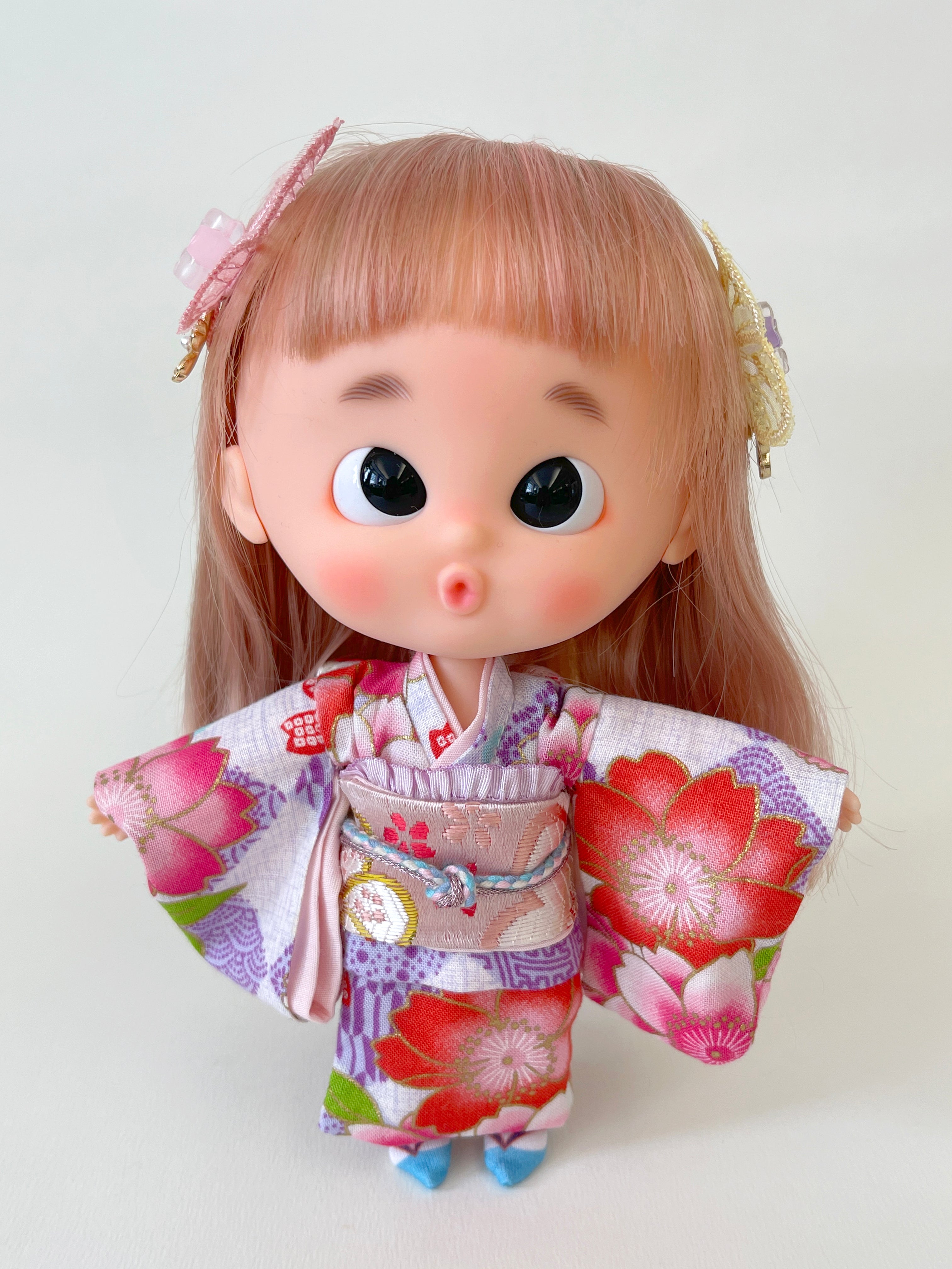 OF453a] 和服 KIMONO ♡ 紅色 ♡ AMMC/MMC size – IxDOLL