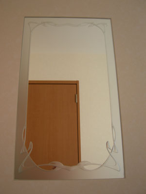 アールヌーヴォー柄ミラー」デザインミラー工房 JHA