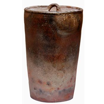 細水指 丹波焼 焼締 黒【販売】-茶道具は京都しみず孔昌堂