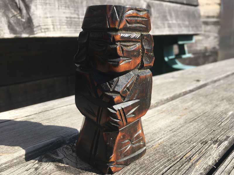 Vintage Used アイヌの郷土玩具 夫婦木彫り ニポポ人形 北海道 網走