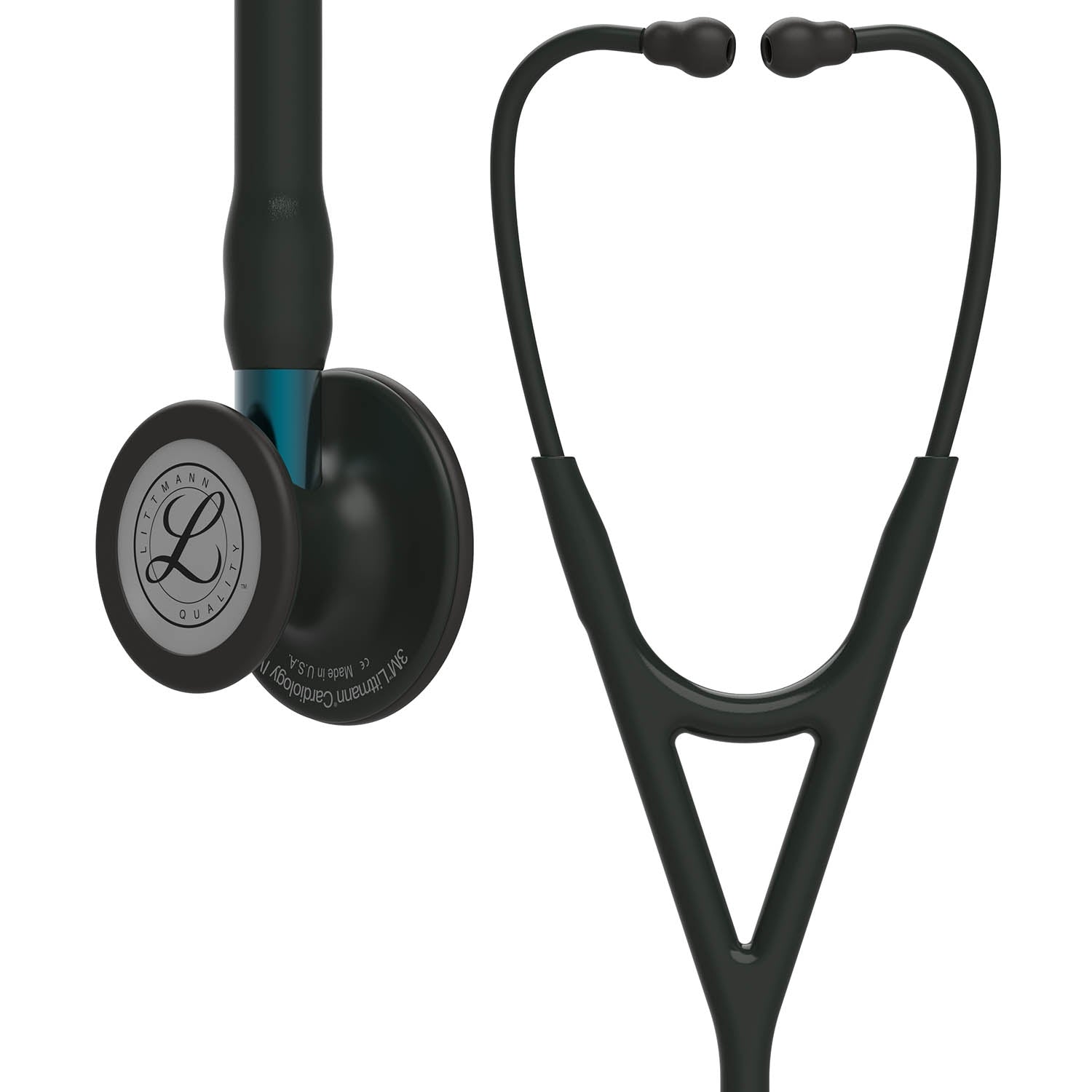 Littmann Cardiology IV Diagnostic Stethoscope: Black & Black - Blue St