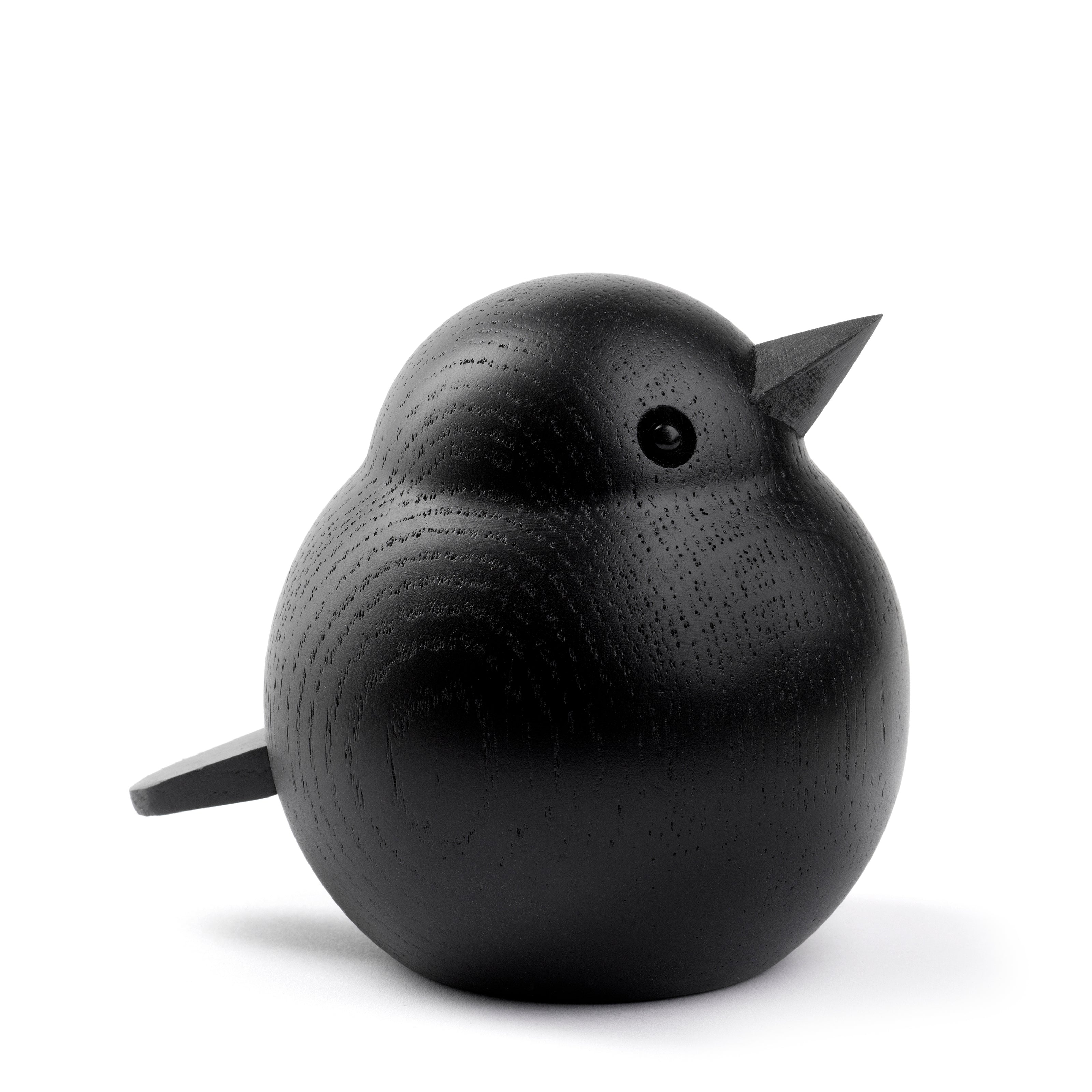 Novoform MAMA SPARROW figurine in black stained oak wood