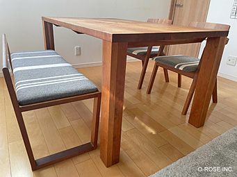 オー・ローズ 小泉誠さんの家具 kitoki Mテーブル Mベンチ Mチェア