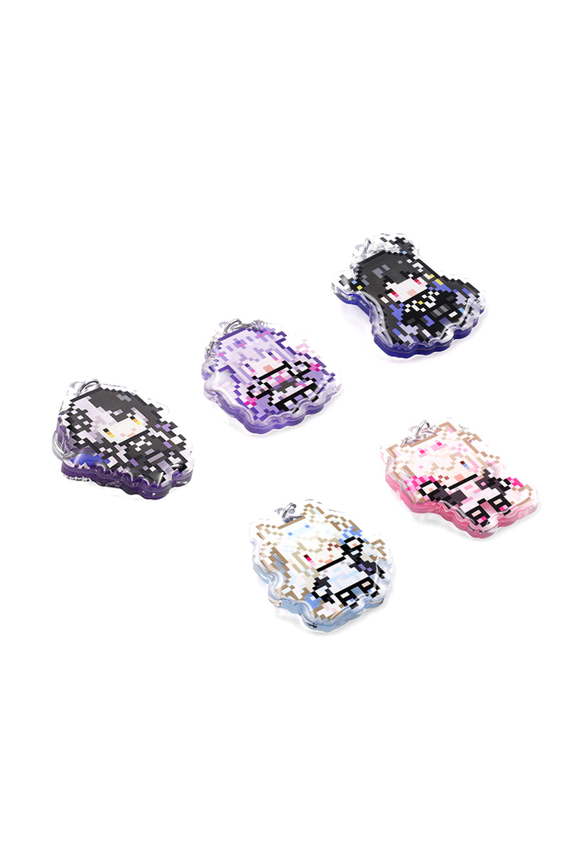 PIXELholoAdventAcrylicKeychain