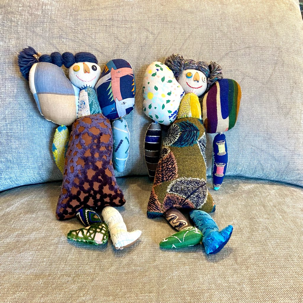 ミナペルホネン / mina perhonen patchちゃん ぬいぐるみ 人形 中古