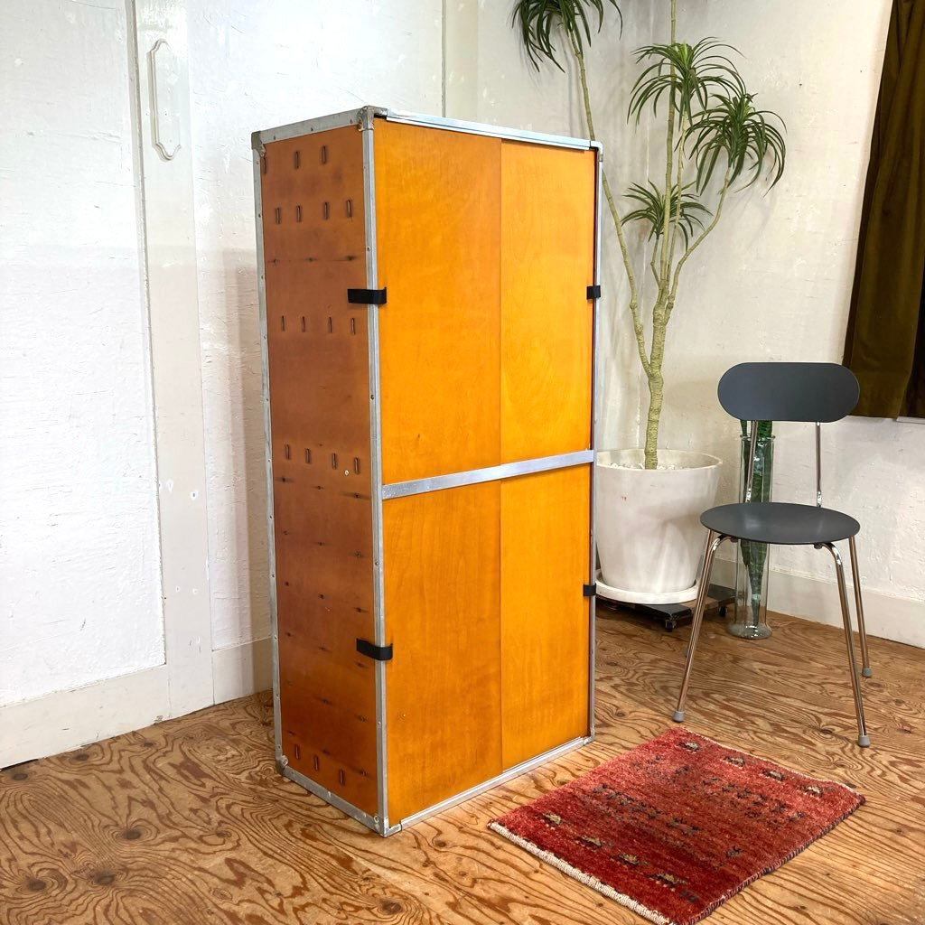 ミリタリーウッドシェルフ スウェーデン軍 キャビネット 棚 中古 軍用